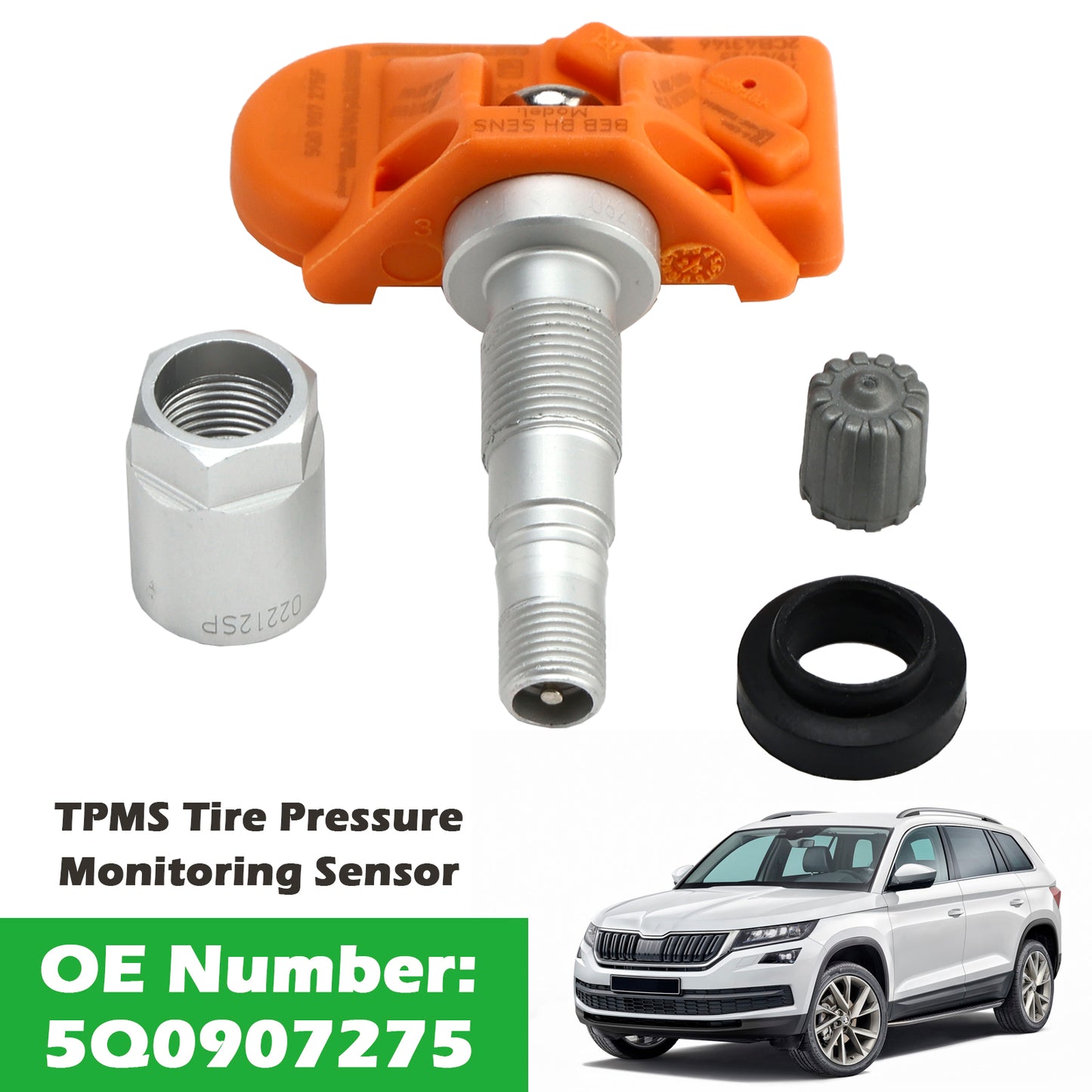 Audi VW Porsche Skoda 9A790727502 TPMS Tire Pressure Monitoring Sensor 5Q0907275F