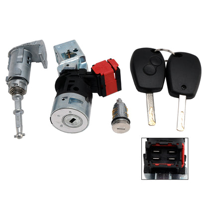 Renault Kangoo II Master III Ignition Lock cylinder W/2 Keys 806012544R