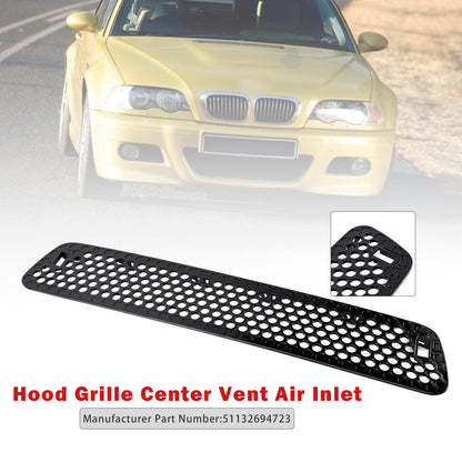 BMW E46 M3 2001-2006 Hood Grille Center Vent Air Inlet 51132694723