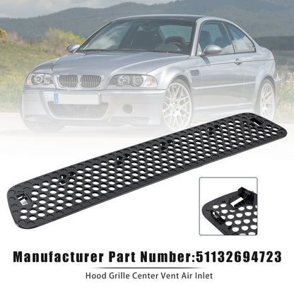 BMW E46 M3 2001-2006 Hood Grille Center Vent Air Inlet 51132694723