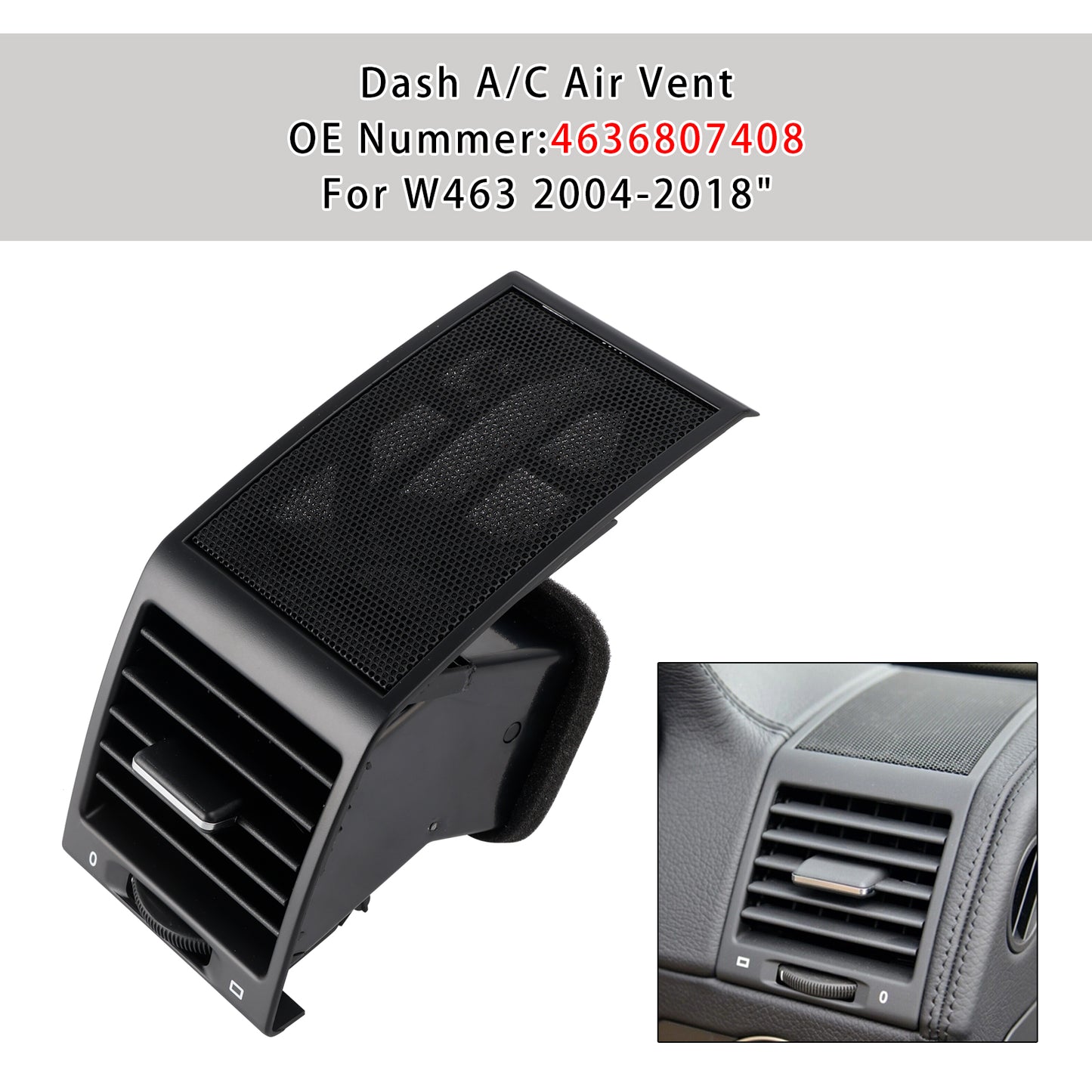 Mercedes Benz G55 G500 G550 2004-2018 Left/Right Dash A/C Air Vent 4636807408