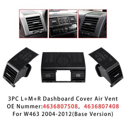 3PCS A/C Air Vent Grille Cover 4636807508 For Benz W463 G500 G55 AMG 2004-2012