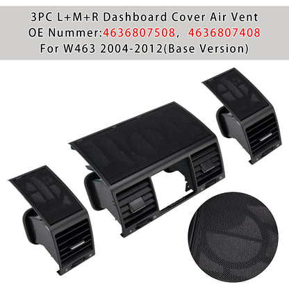 3PCS A/C Air Vent Grille Cover 4636807508 For Benz W463 G500 G55 AMG 2004-2012