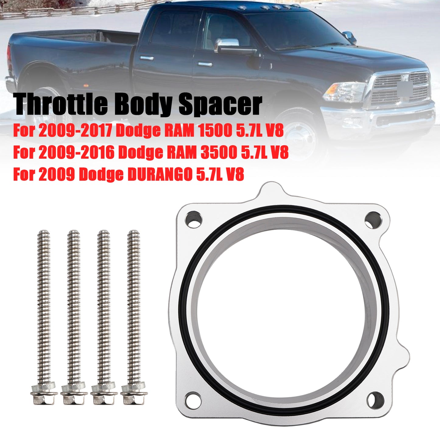 2009-2018 Dodge RAM 1500 2500 3500 5.7l v8 Throttle Body Spacer