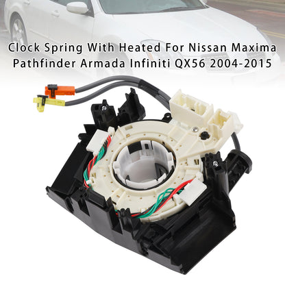 Nissan Maxima Pathfinder Armada Infiniti QX56 2004-2015 Clock Spring With Heated 5560-9CH5A 25560-ZS00B
