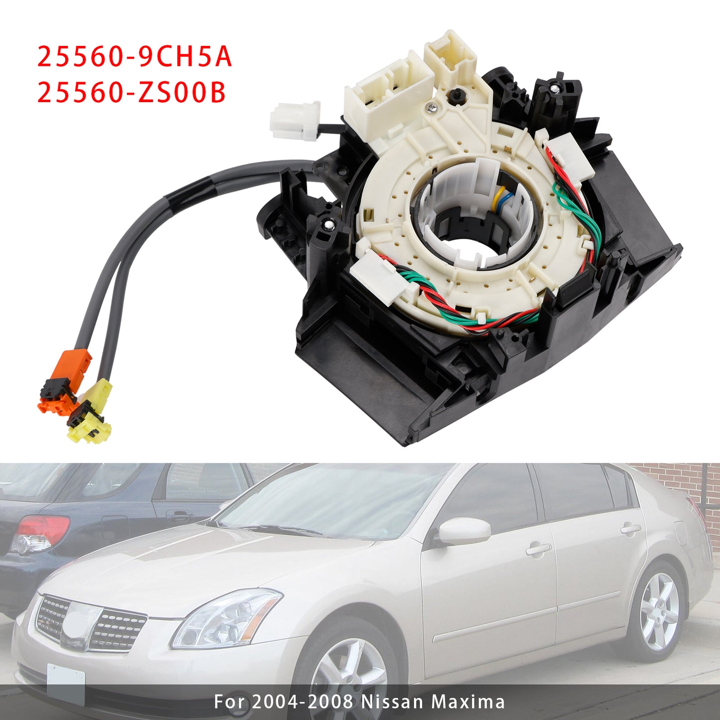 Nissan Maxima Pathfinder Armada Infiniti QX56 2004-2015 Clock Spring With Heated 5560-9CH5A 25560-ZS00B