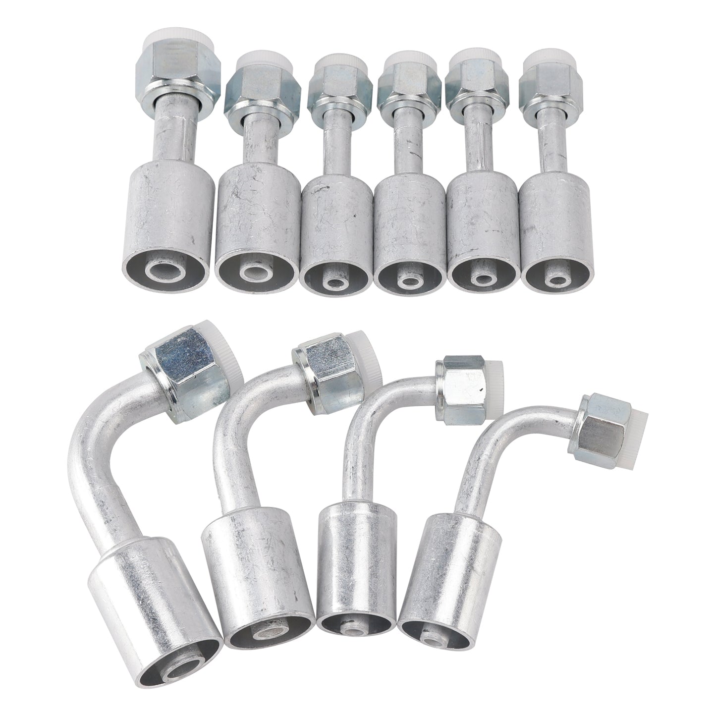 42810100 A/C Hose & Fitting Kit  Includes Band Clamps & Grommets For Custom Air Conditioning Lines, Straight & 90Degree Fittings O-Rings,AN6/AN8/AN10 Hoses