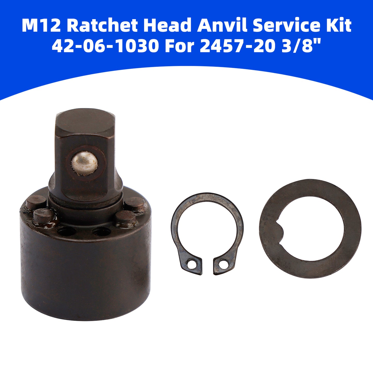 42-06-1030 3/8"M12 Ratchet Head Anvil Service Kit Milwaukee For 2457-20