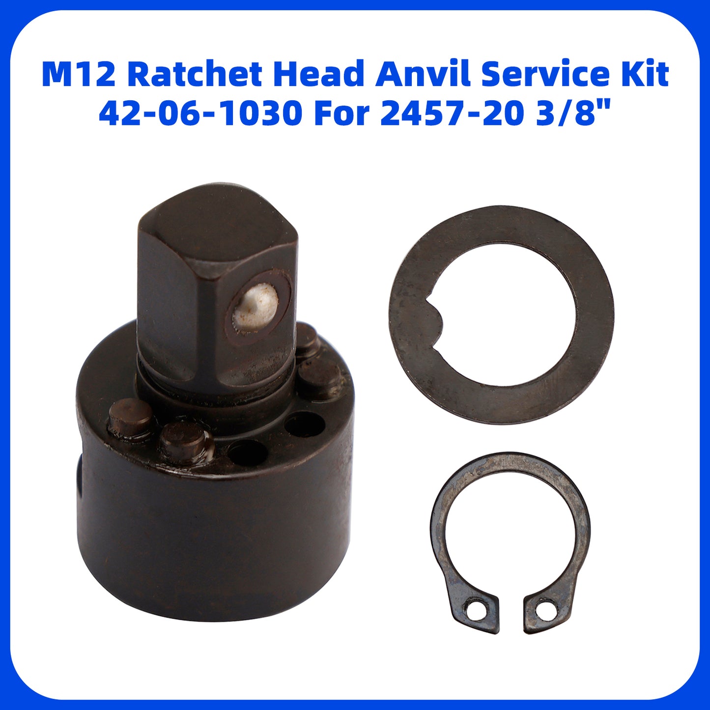42-06-1030 3/8"M12 Ratchet Head Anvil Service Kit Milwaukee For 2457-20