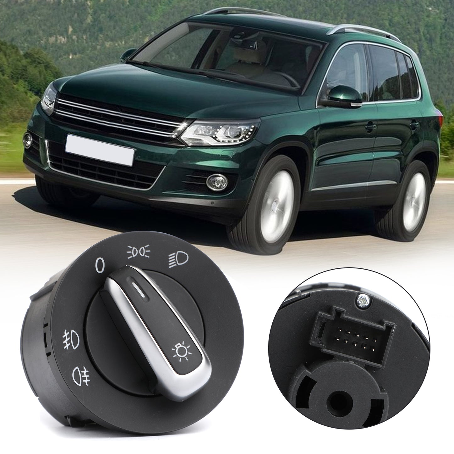 2008-2012 VW Golf MK6 3C8941431C Headlight & Both Fog Light Switch