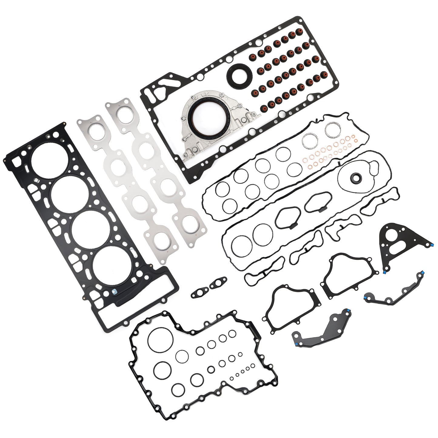 2014-2018 F85 / S63R 2014-2019 F86 / S63R BMW X5 X6 M 11127614700 11127614701 Engine Overhaul Rebuild Seals Gaskets Kit F85 F86 4.4T V8 S63R