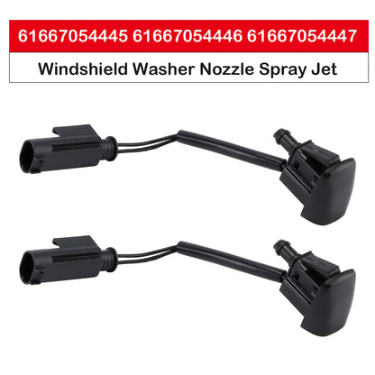 BMW E63 E64 645Ci 650i 61667054445 2pcs Windshield Washer Nozzles Spray Jet