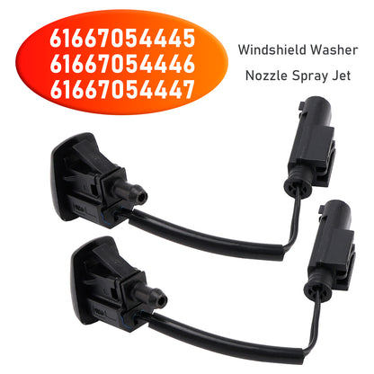BMW E63 E64 645Ci 650i 61667054445 2pcs Windshield Washer Nozzles Spray Jet