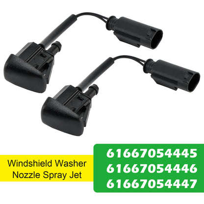 BMW E63 E64 645Ci 650i 61667054445 2pcs Windshield Washer Nozzles Spray Jet
