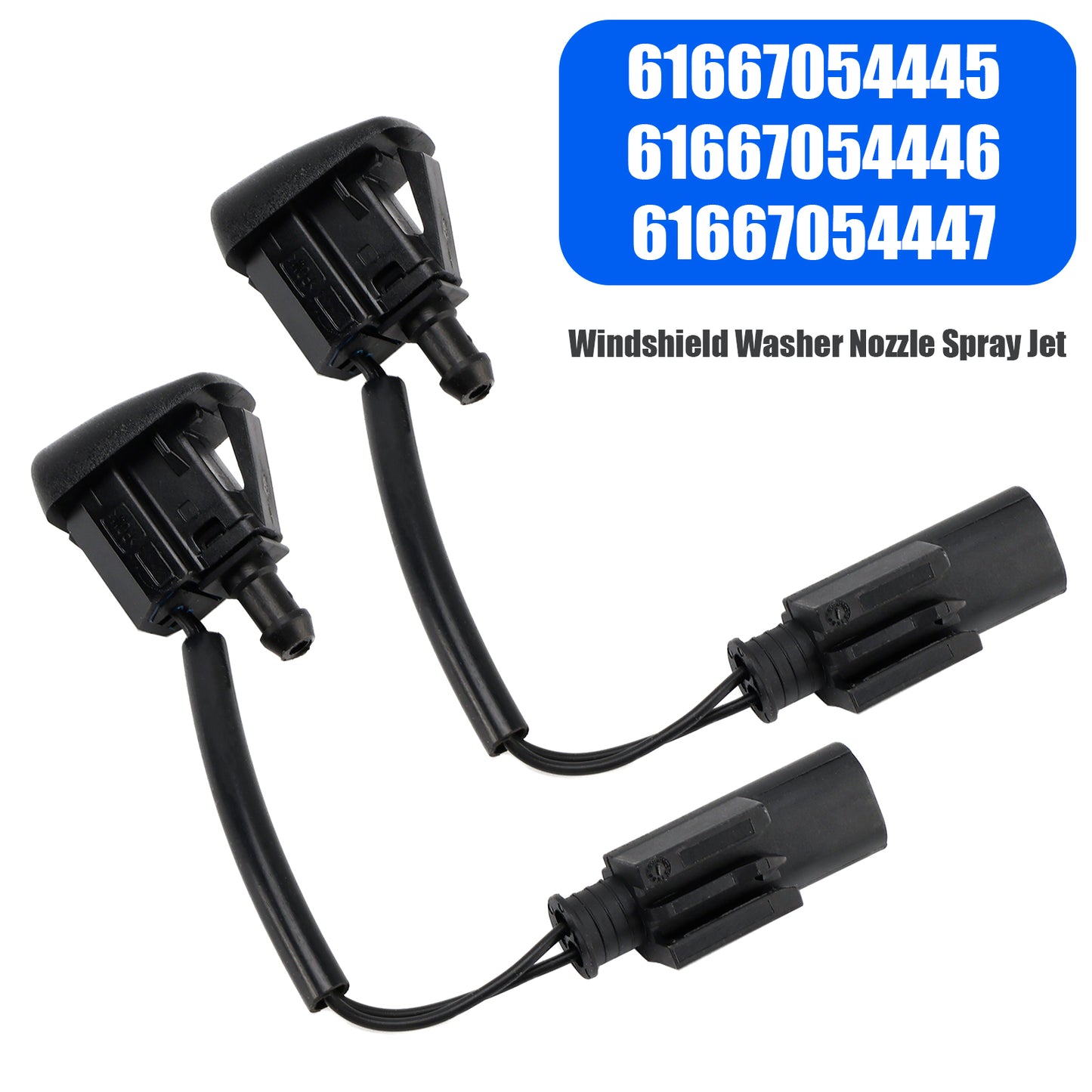 BMW E63 E64 645Ci 650i 61667054445 2pcs Windshield Washer Nozzles Spray Jet