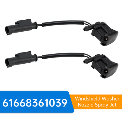 BMW 5 E39 525i 528i 61668361039 2pcs Windshield Washer Nozzles Spray Jet