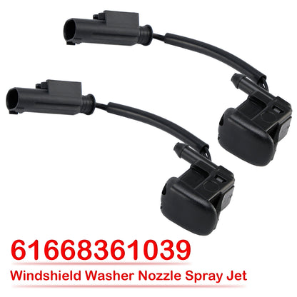 BMW 5 E39 525i 528i 61668361039 2pcs Windshield Washer Nozzles Spray Jet
