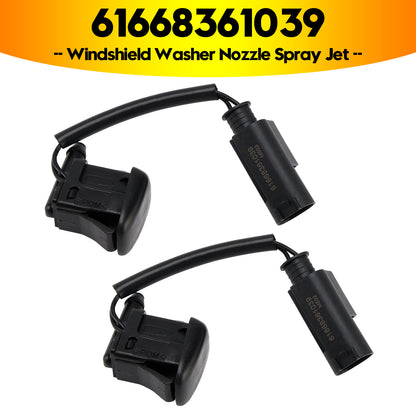 BMW 5 E39 525i 528i 61668361039 2pcs Windshield Washer Nozzles Spray Jet