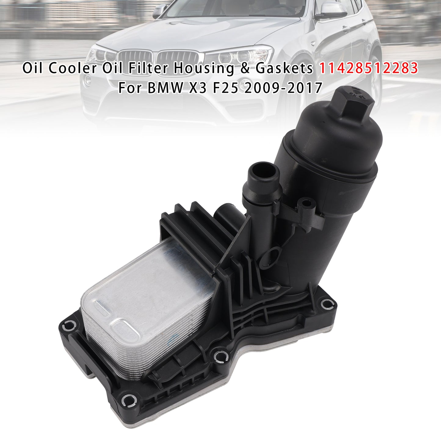 2011-2015 BMW X1 E84 11428512283 Oil Cooler Oil Filter Housing& Gaskets