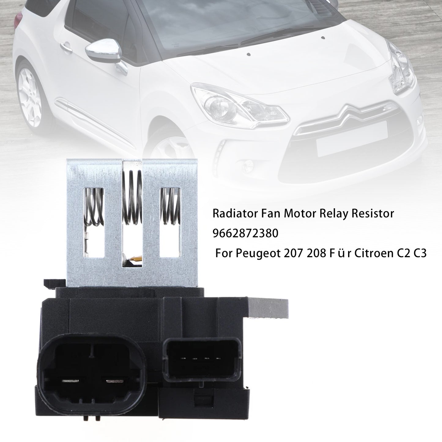 Peugeot 207 208 Für Citroen C2 C3 9662872380 Radiator Fan Motor Relay Resistor