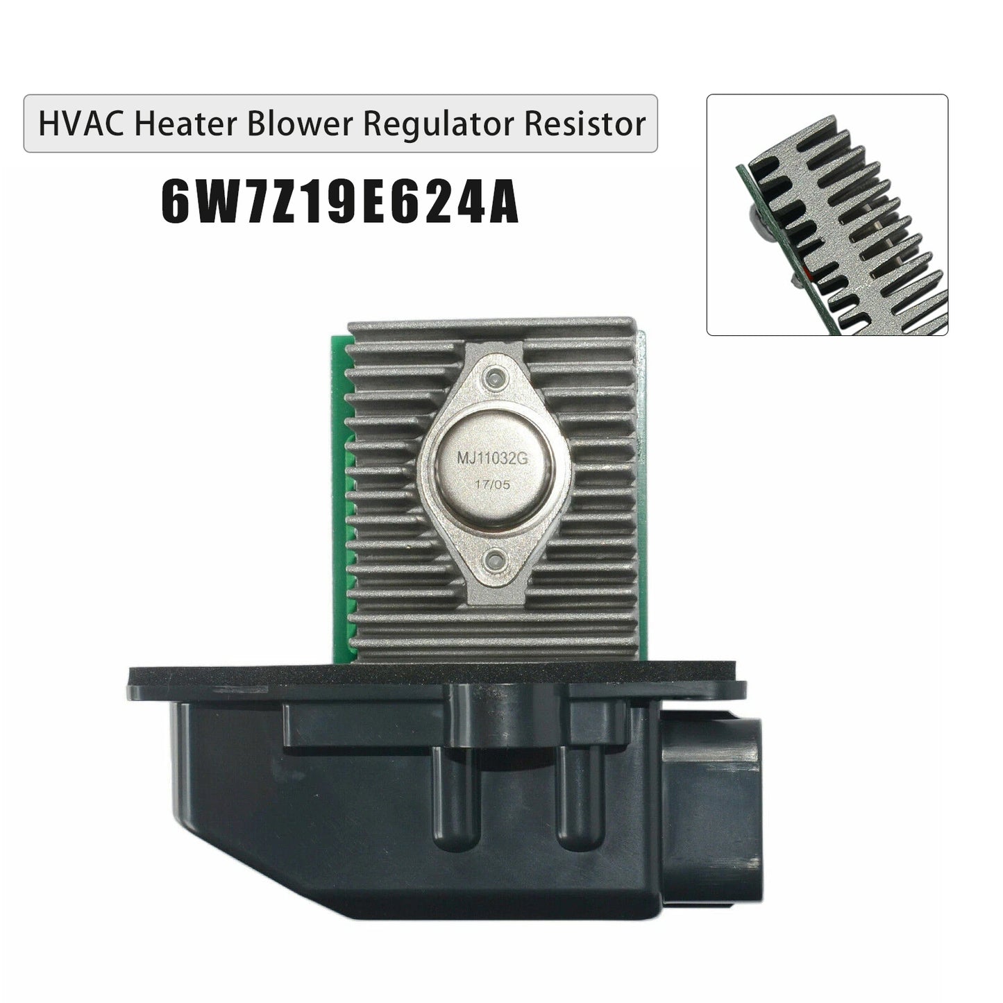 2001-2011 Ford Crown Victoria 6W7Z19E624A HVAC Heater Blower Regulator Resistor