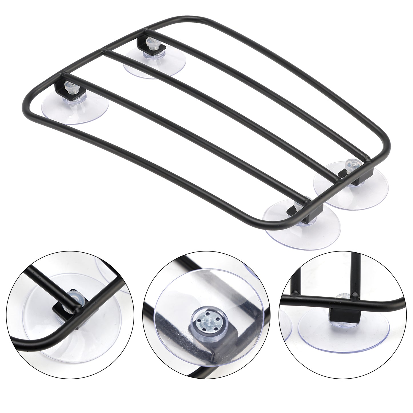 2016-2022 Street Twin Motorcycle Fuel Tank Luggage Rack with 4 Suction Cups- Universal