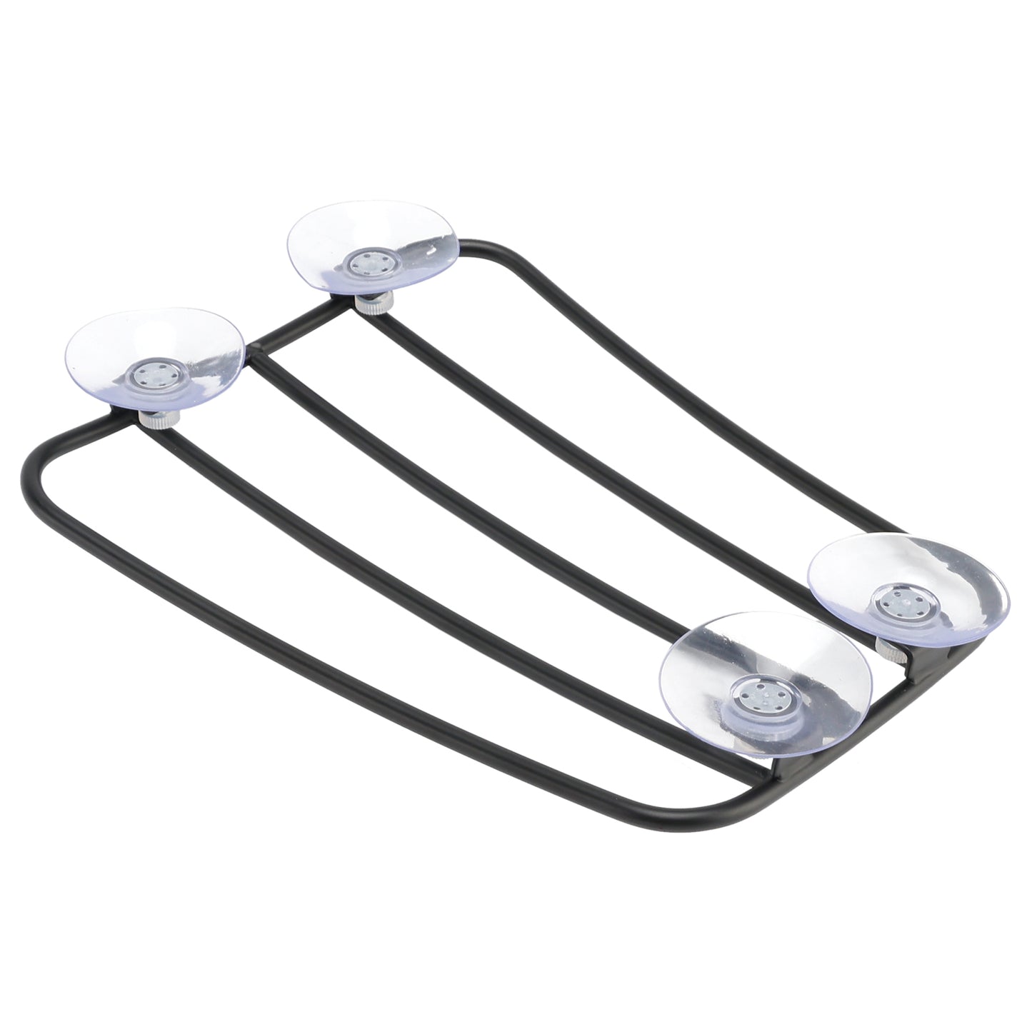 Classic Style Motorcycle Black Universal Parcel Tank Rack Carrier w/Suction Cups