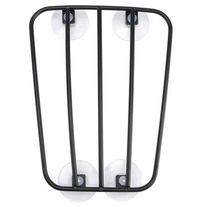 Classic Style Motorcycle Black Universal Parcel Tank Rack Carrier w/Suction Cups