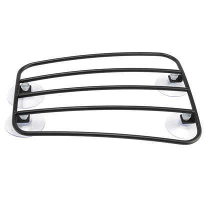 Classic Style Motorcycle Black Universal Parcel Tank Rack Carrier w/Suction Cups