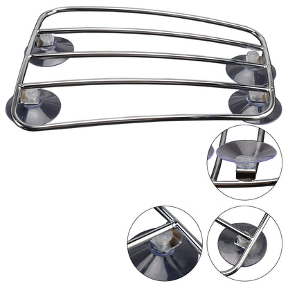 Universal Parcel Tank Rack Polished Carrier w/Suction Cups For Bobber Cafe Racer