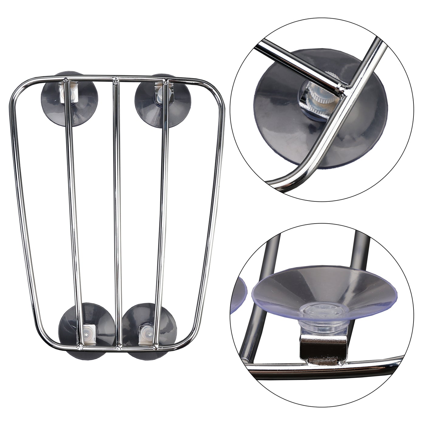 2017-2022 Street Scrambler Tank Rack Polished Carrier w/Suction Cups