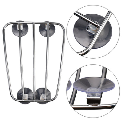 Universal Parcel Tank Rack Polished Carrier w/Suction Cups For Bobber Cafe Racer