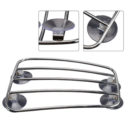 Universal Parcel Tank Rack Polished Carrier w/Suction Cups For Bobber Cafe Racer