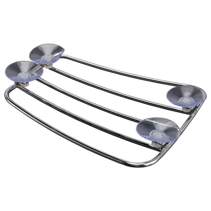 Universal Parcel Tank Rack Polished Carrier w/Suction Cups For Bobber Cafe Racer