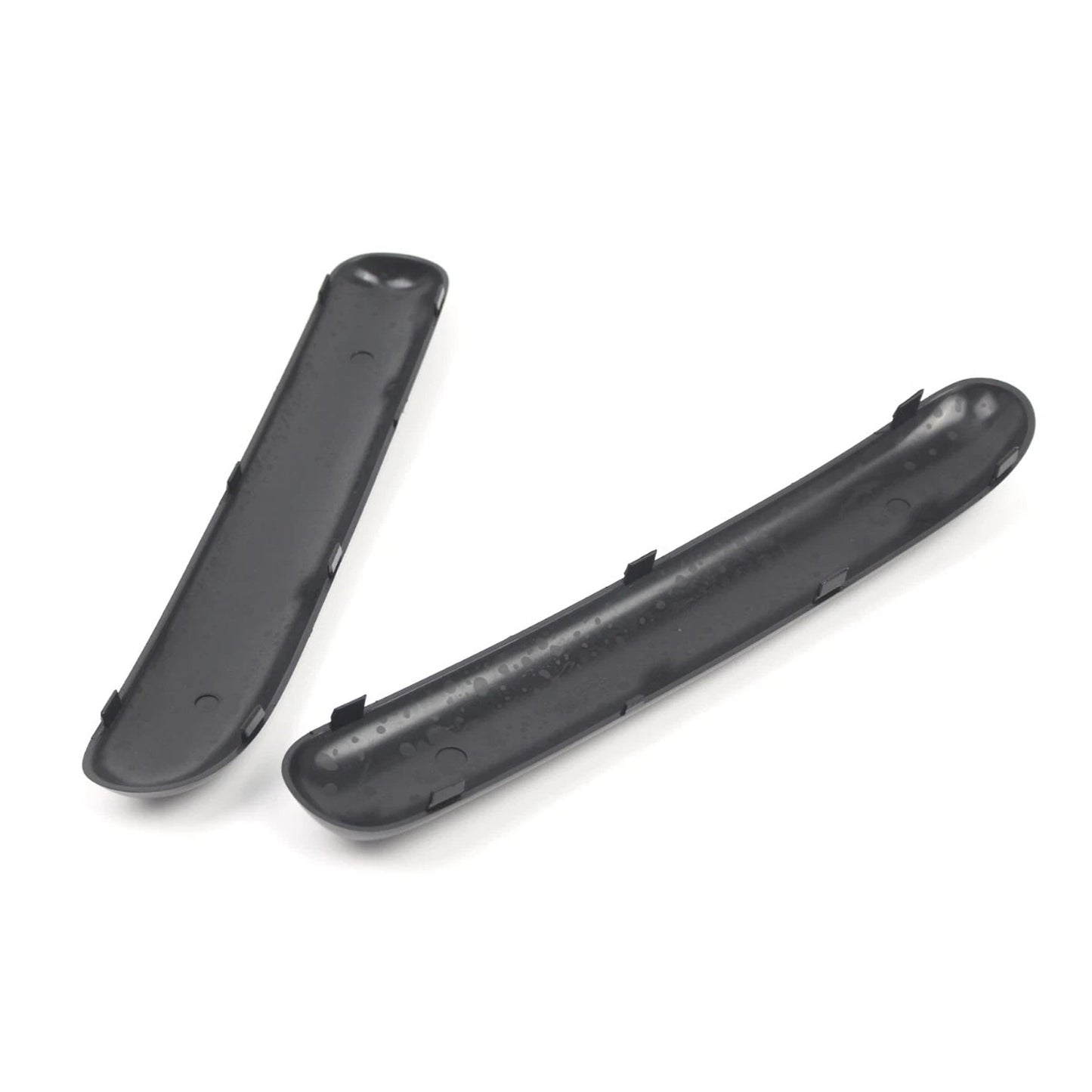 Mini Copper One Cabrio R50 2001.06 - 2004 Glossy Black 51116800143 Pair Front Bumper Trim Set