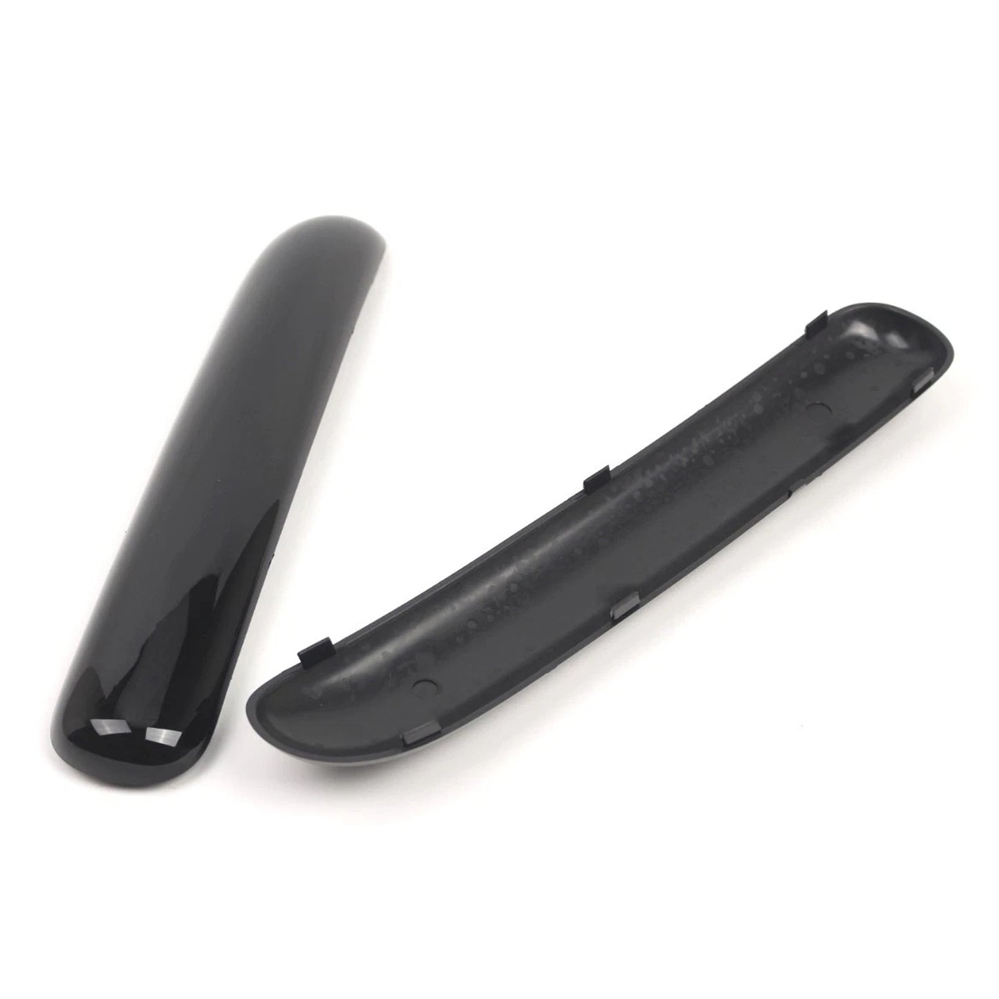 Mini Copper One Cabrio R50 2001.06 - 2004 Glossy Black 51116800143 Pair Front Bumper Trim Set