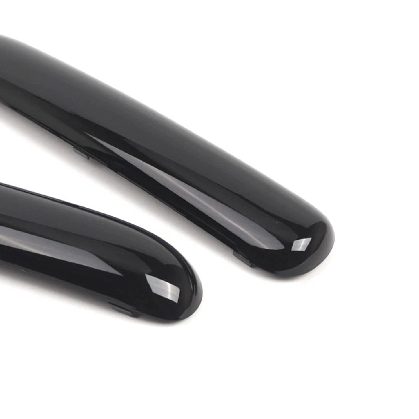 Mini Copper One Cabrio R50 2001.06 - 2004 Glossy Black 51116800143 Pair Front Bumper Trim Set