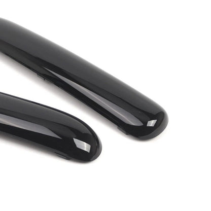 Mini Copper One Cabrio R50 2001.06 - 2004 Glossy Black 51116800143 Pair Front Bumper Trim Set