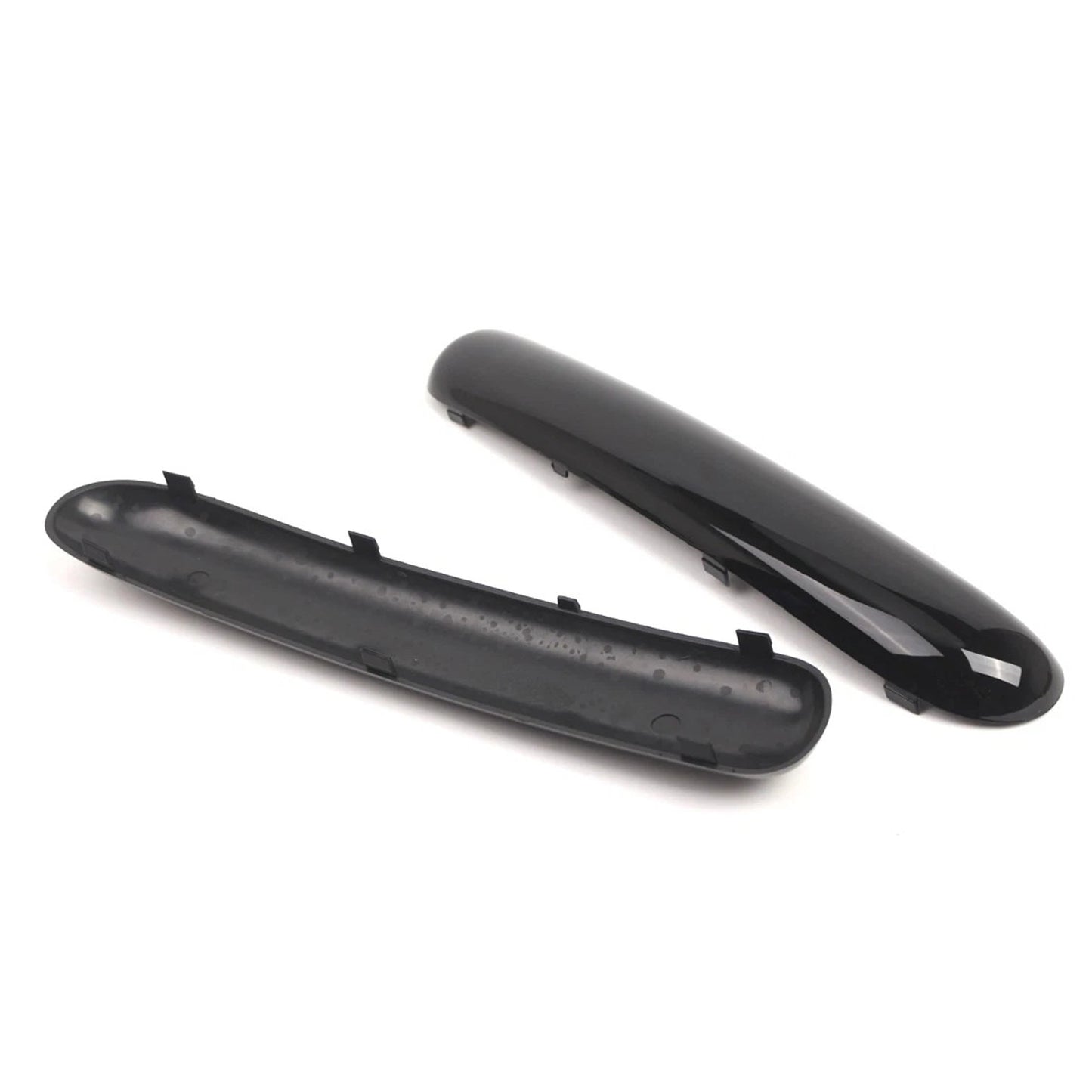 Mini Copper One Cabrio R50 2001.06 - 2004 Glossy Black 51116800143 Pair Front Bumper Trim Set