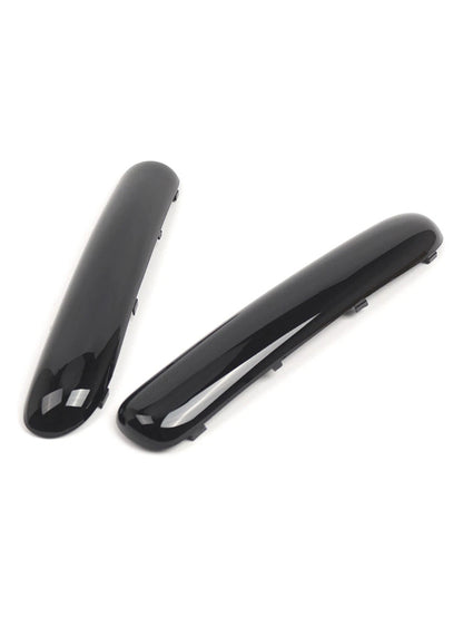 Mini Copper One Cabrio R50 2001.06 - 2004 Glossy Black 51116800143 Pair Front Bumper Trim Set