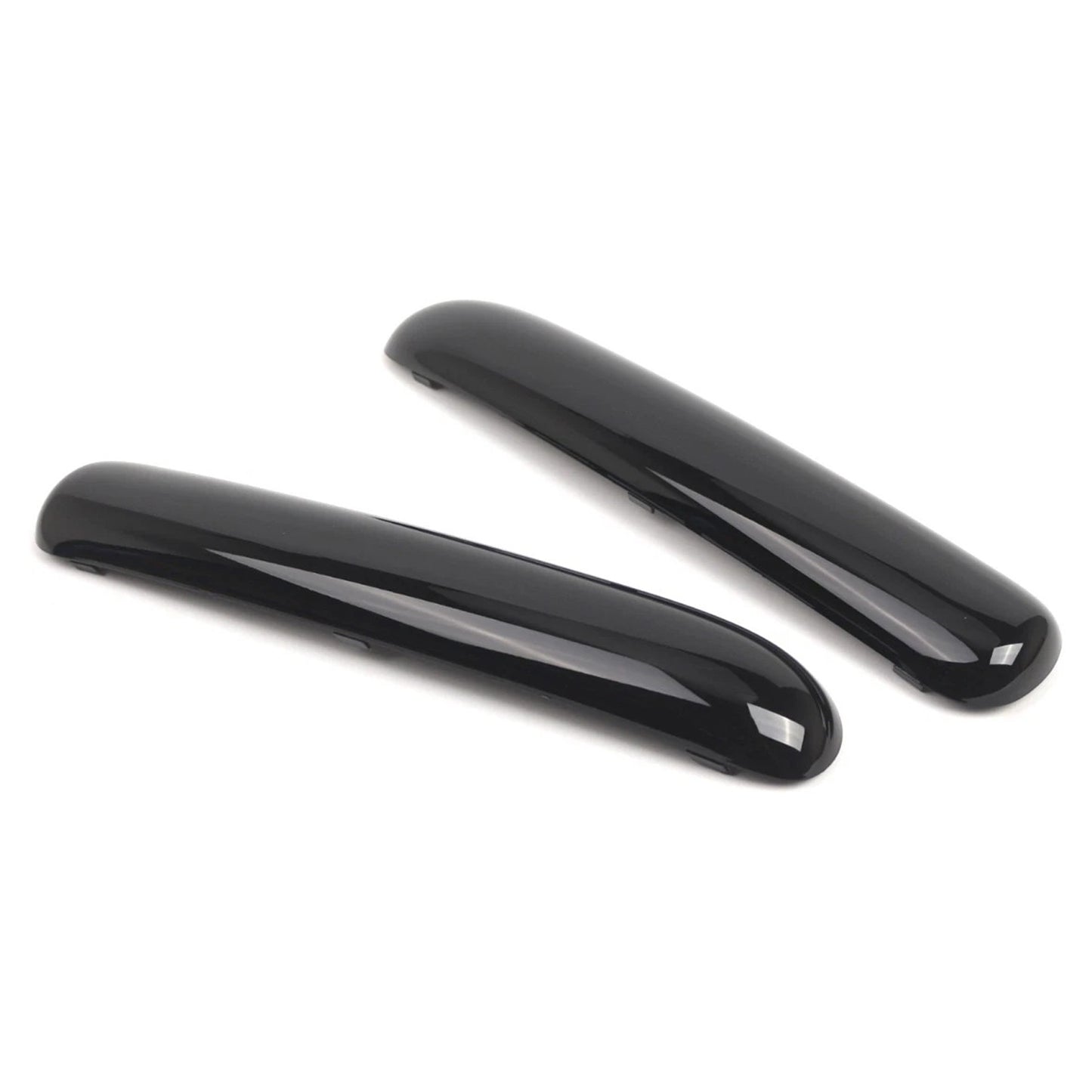 Mini Copper One Cabrio R50 2001.06 - 2004 Glossy Black 51116800143 Pair Front Bumper Trim Set