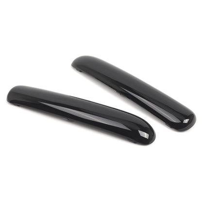 Mini Copper One Cabrio R50 2001.06 - 2004 Glossy Black 51116800143 Pair Front Bumper Trim Set