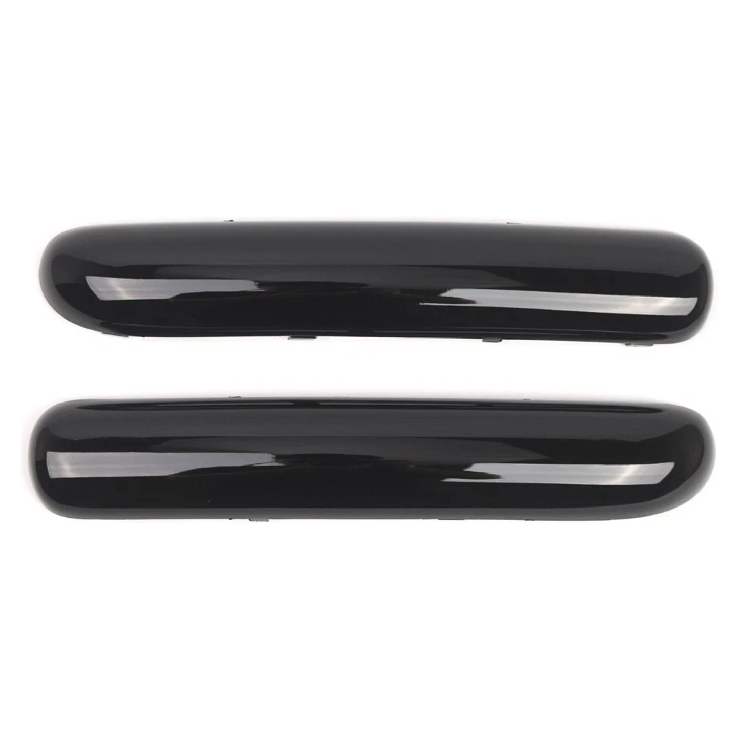 Mini Copper One Cabrio R50 2001.06 - 2004 Glossy Black 51116800143 Pair Front Bumper Trim Set