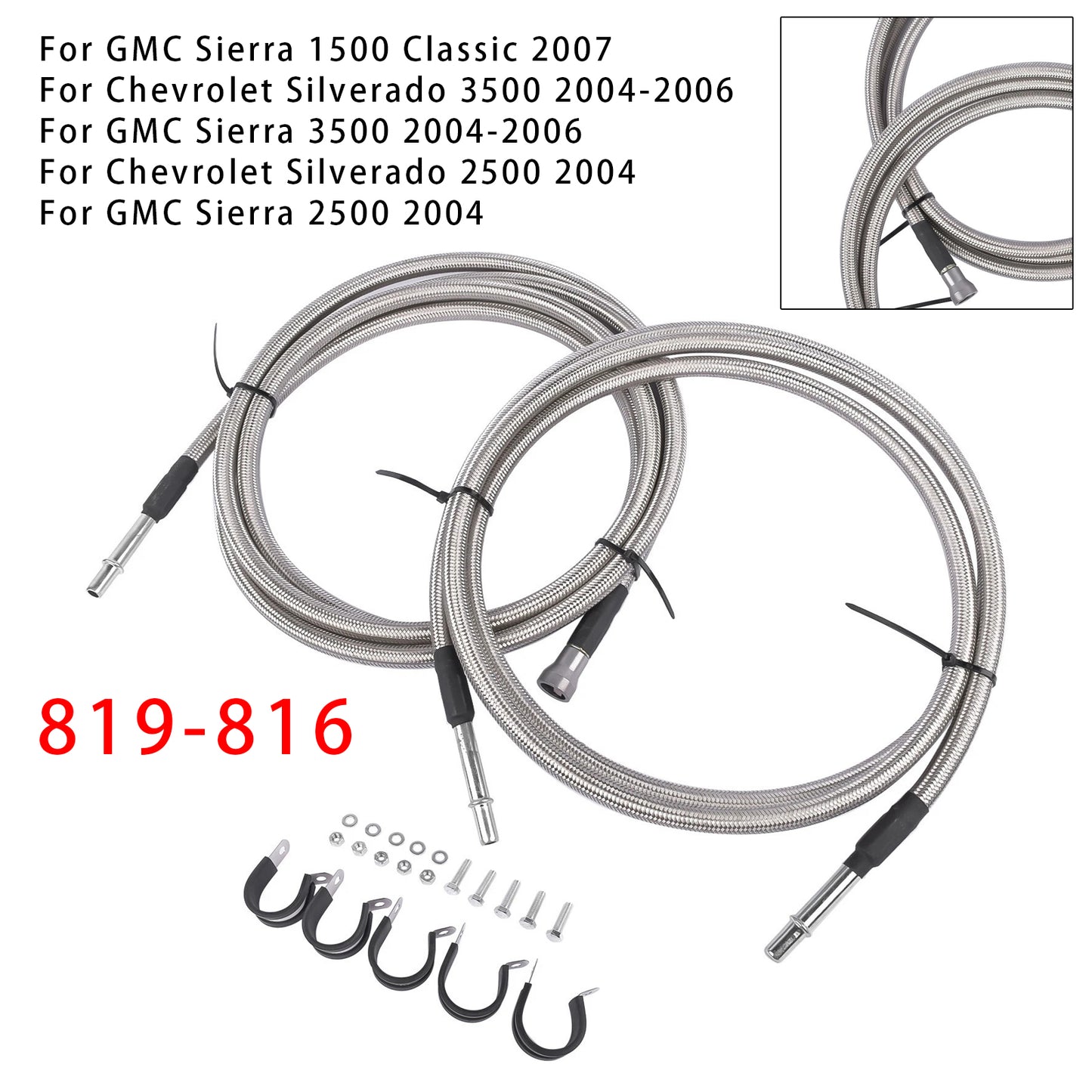 2004 Chevrolet Silverado 2500 819-816 Fuel Line Kit