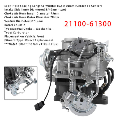 Carburetor Carb 1984-1992 Toyota 3F Land Cruiser FJ62 FJ70 FJ73 21100-61300