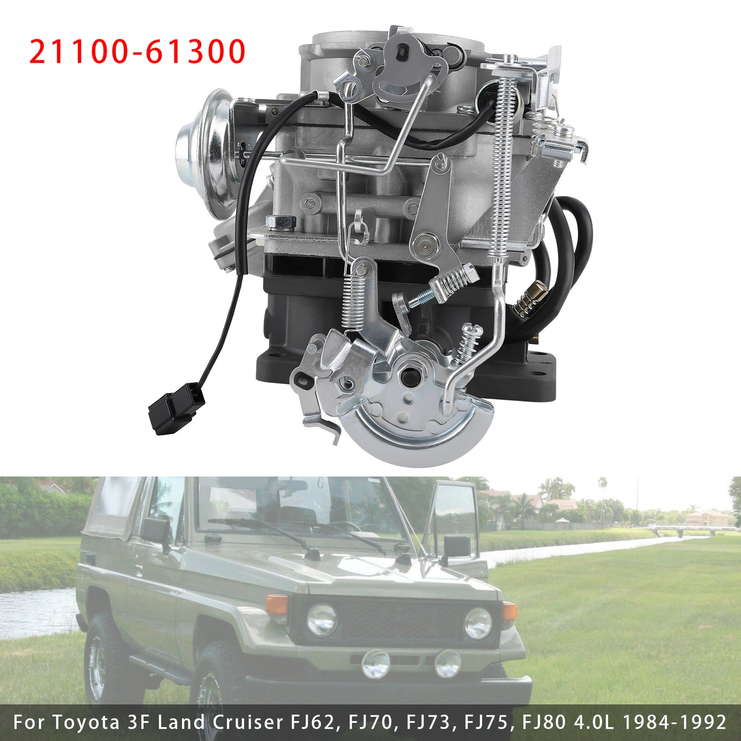 Carburetor Carb 1984-1992 Toyota 3F Land Cruiser FJ62 FJ70 FJ73 21100-61300
