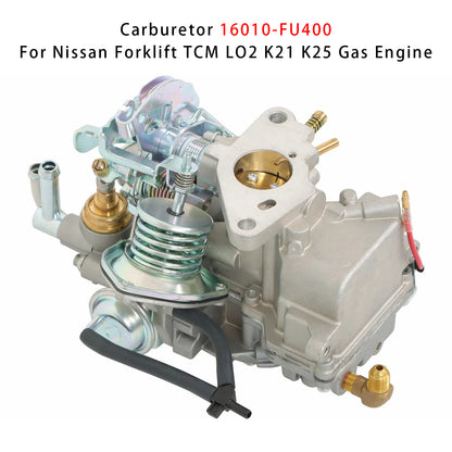 Nissan Forklift TCM LO2 K21 K25 Gas Engine 16010-FU400 Carburetor