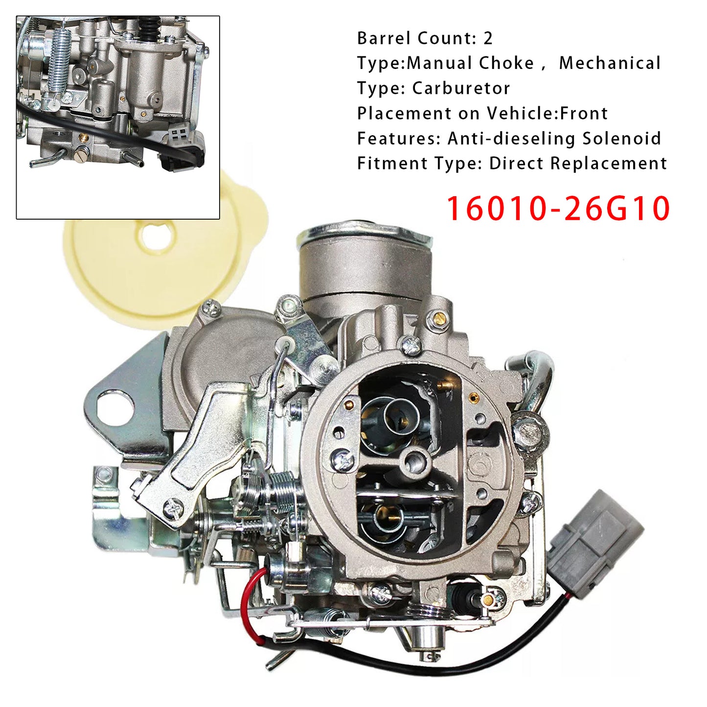 Nissan Z20 Gazelle Silvia Datsun Pick Up Caravan Bus 16010-26G10 Carburetor