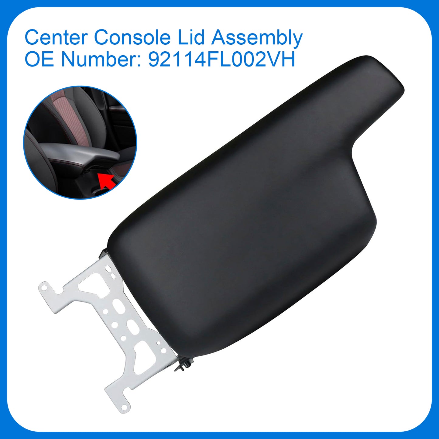 2017-2023 Subaru Impreza 92114FL002VH Center Console Lid Assembly