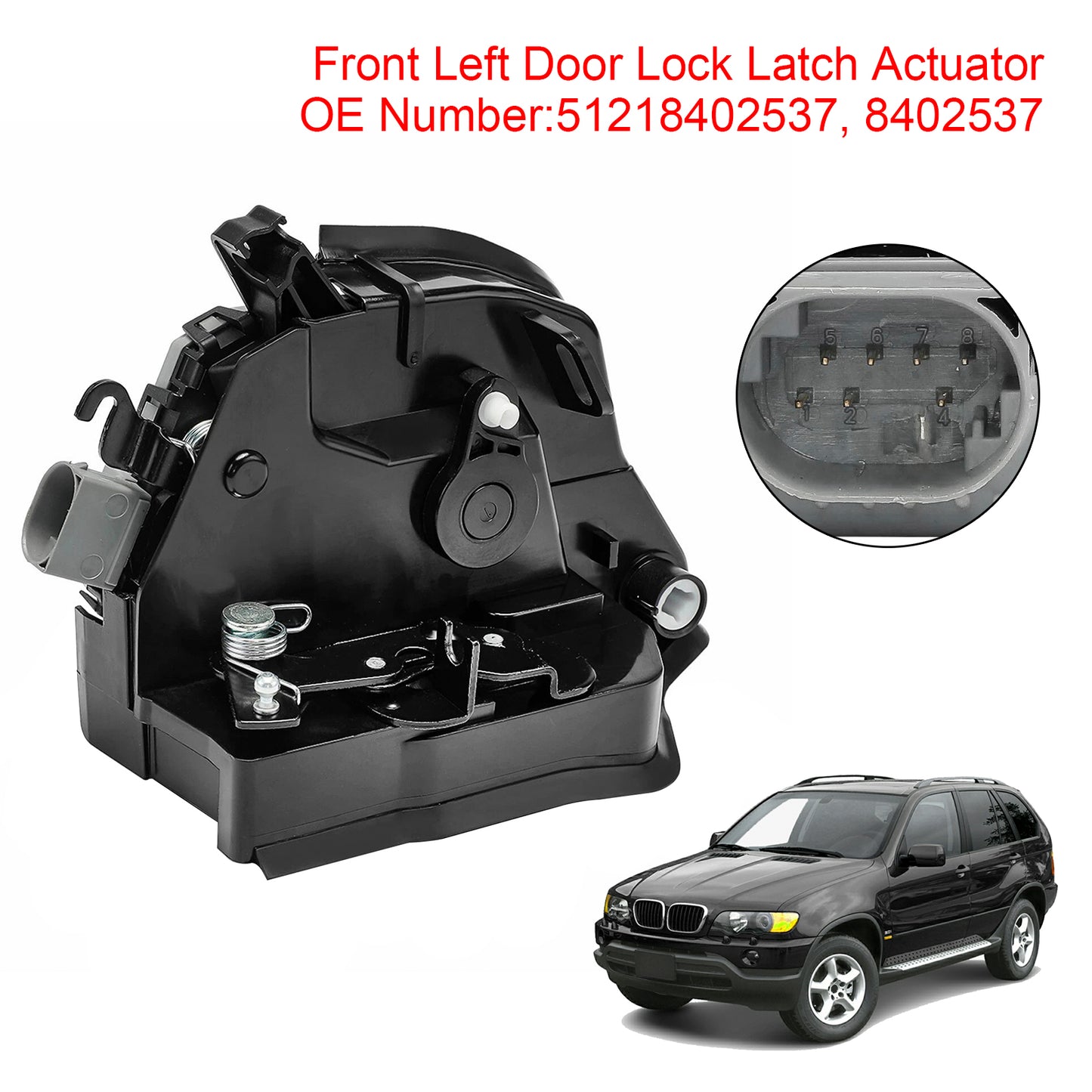 2003/10-2006/09 BMW X5 E53 3.0d 2993 ccm 155 KW 211 PS 51218402537 Front Left Door Lock Latch Catch Actuator